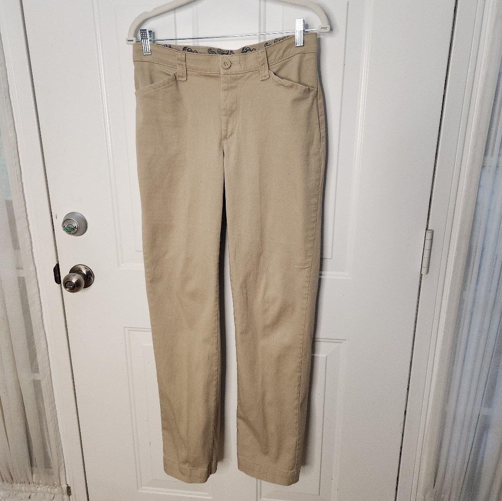 Women's Lee Comfort Stretch Waistband Khaki Color Size 6 Medium